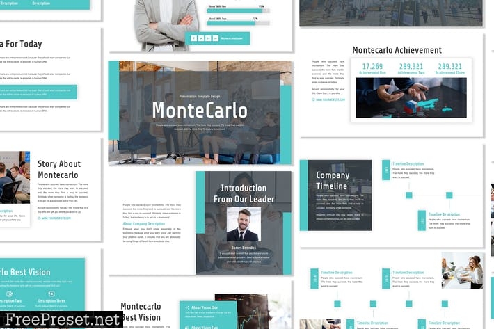 Montecarlo - Business Template Prensentation QU7TTHA