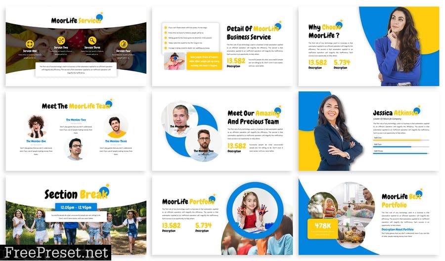 Moorlife - Business Template Prensentation 53TKNCN