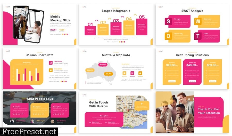 Mootah - Multipurpose Powerpoint Template FWV5U5U