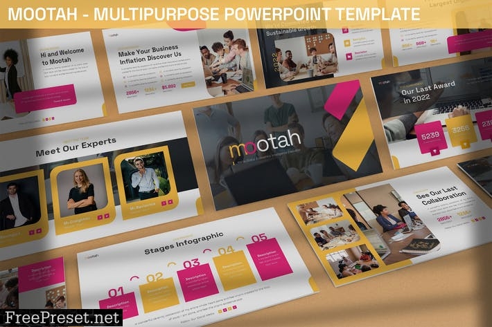 Mootah - Multipurpose Powerpoint Template FWV5U5U