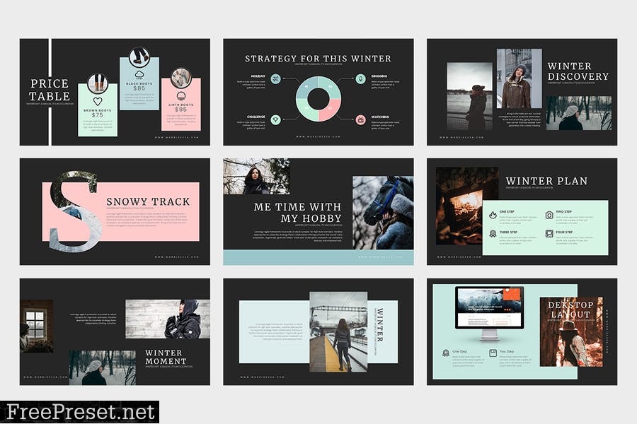 Morbidezza : Winter Powerpoint Template SFKL6K