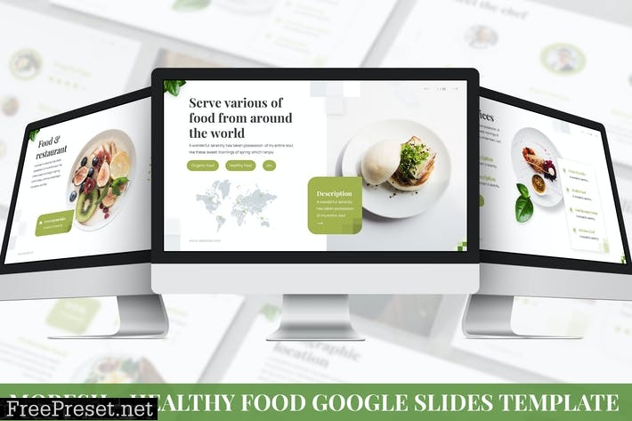 Moresh - Healthy Food Google Slide Template 4QJH8F6