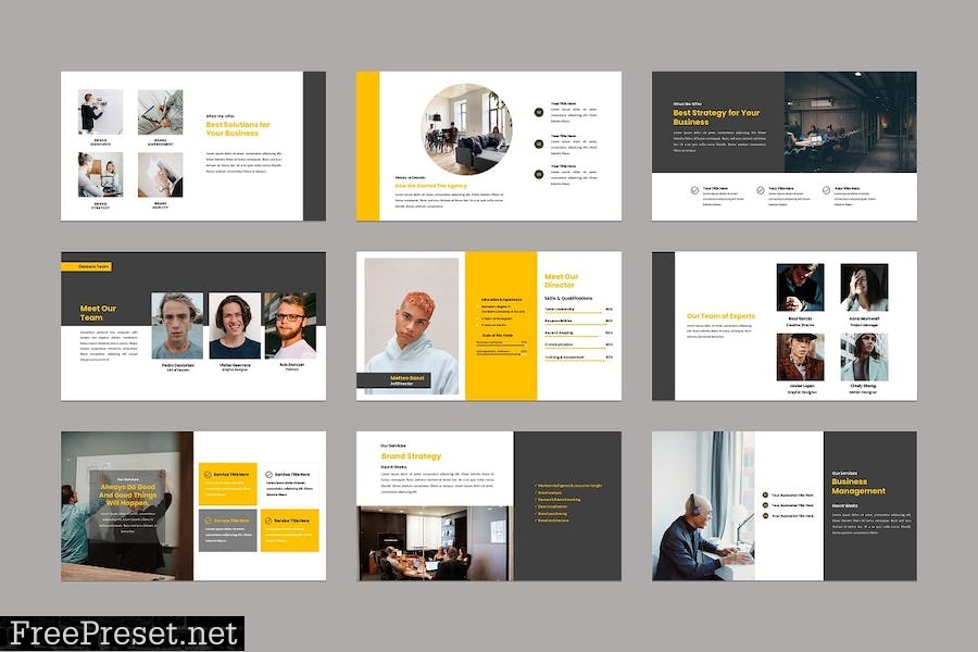 Multipurpose Business Google Slides Template 5MWCXU8