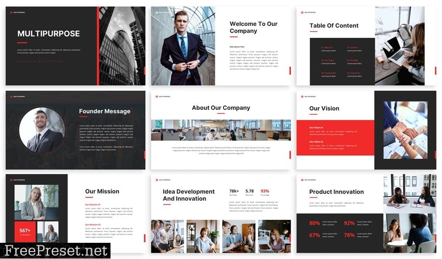 Multipurpose - Powerpoint Presentation Template 65Z2V6T