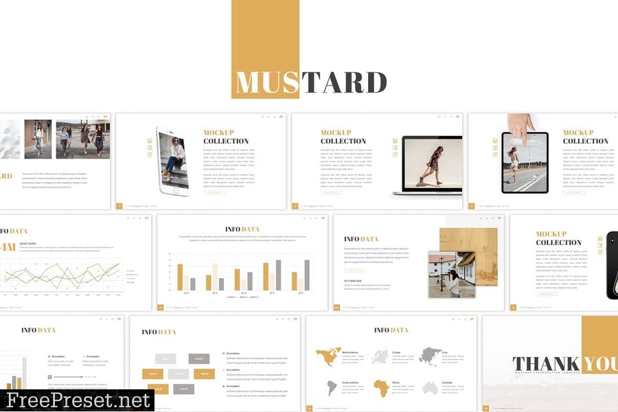 Mustard Presentation Template CBBGWE6