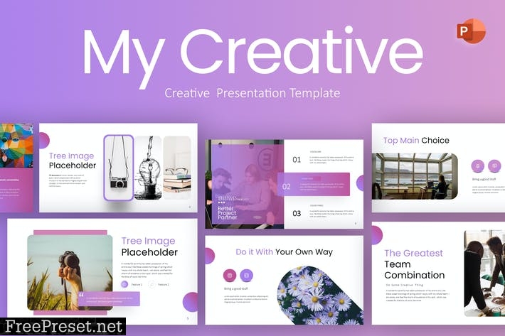 My Creative Purple Creative Business PowerPoint VBLSDGZ