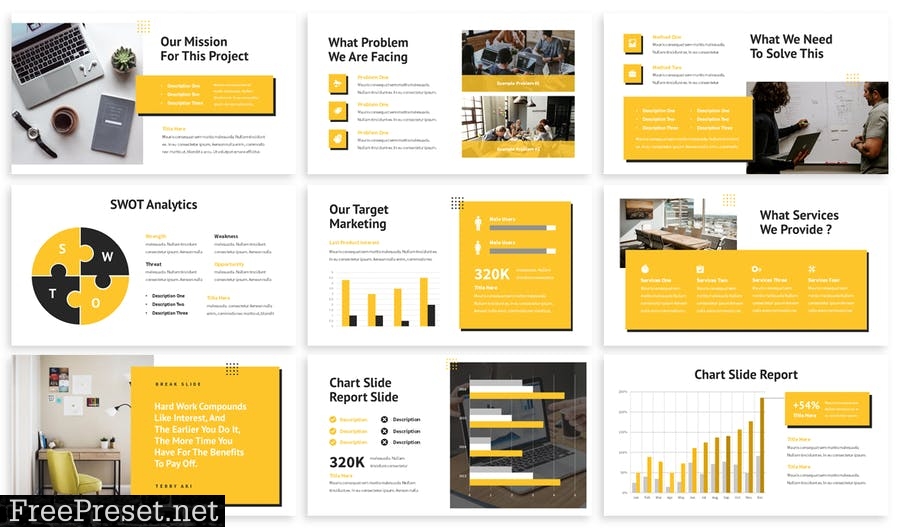 Naks - Business Powerpoint Template VD2G9FC