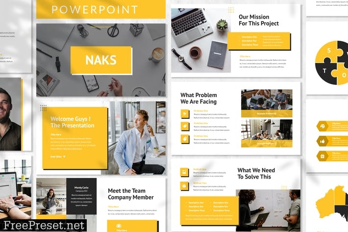 Naks - Business Powerpoint Template VD2G9FC