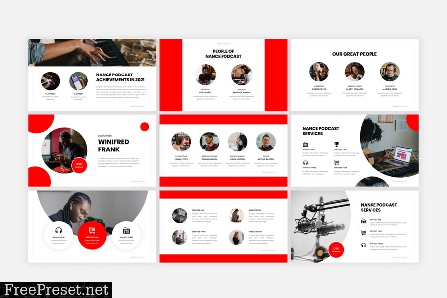 Nance - Podcast PowerPoint Template BR2ZN6T