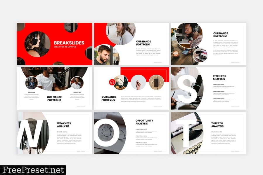 Nance - Podcast PowerPoint Template BR2ZN6T