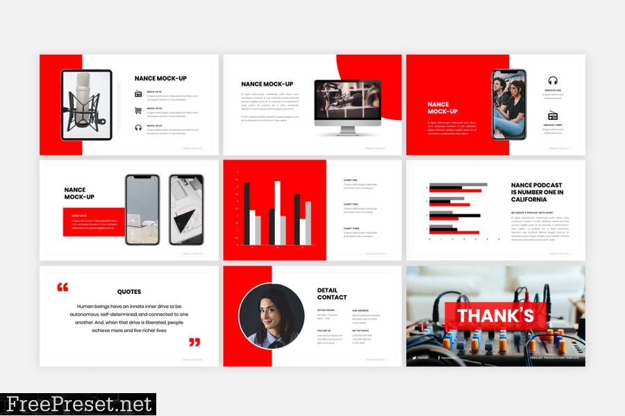 Nance - Podcast PowerPoint Template BR2ZN6T