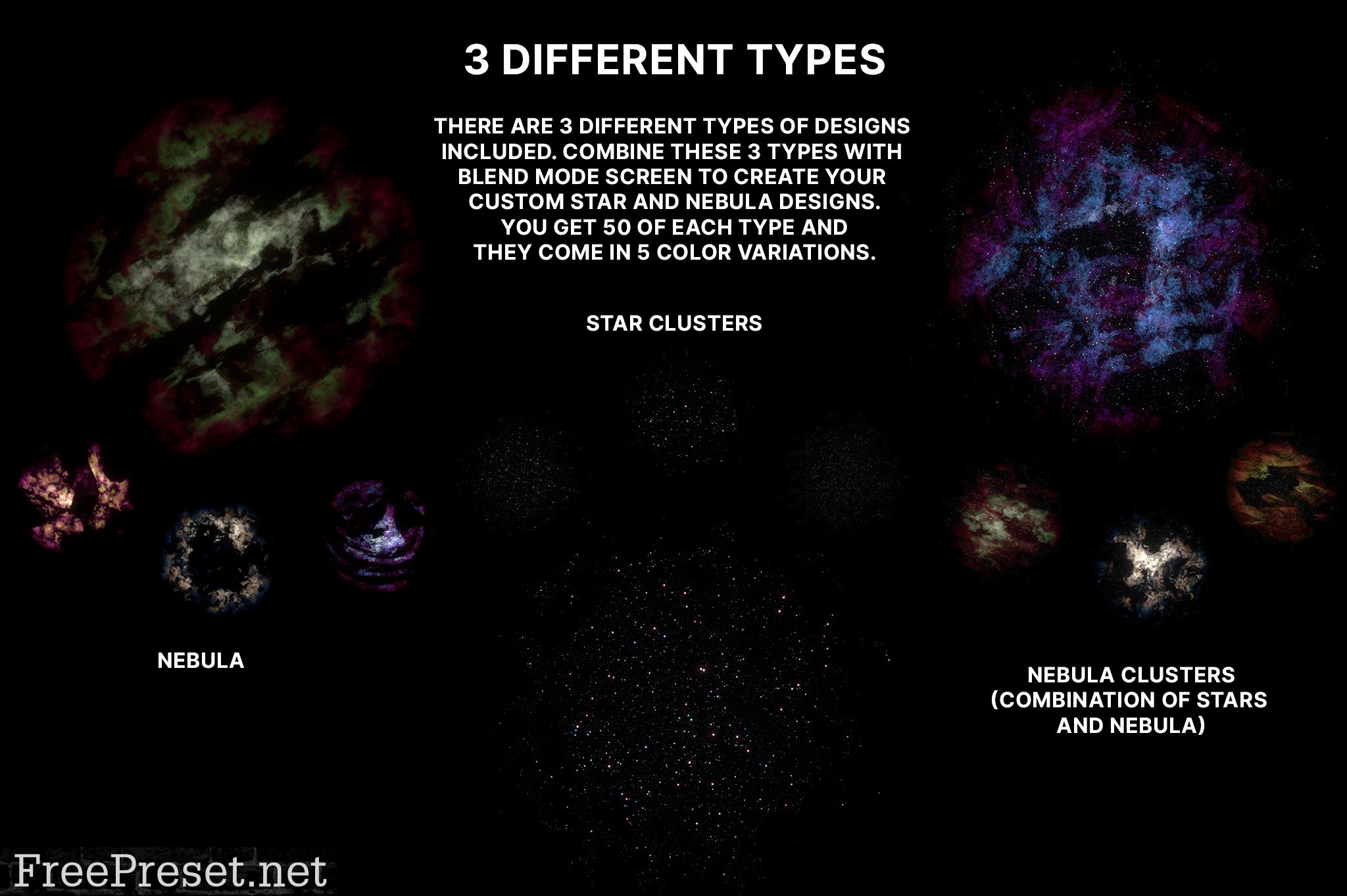 Nebula Star Clusters(Brushes, PNG) 7342247