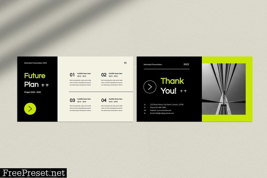 Neon Minimalist Company Profile Presentation Z4M5F4W