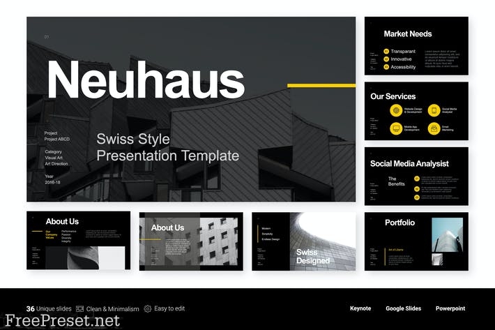 Neuhaus - Minimalist Marketing Template 3XU2S6D