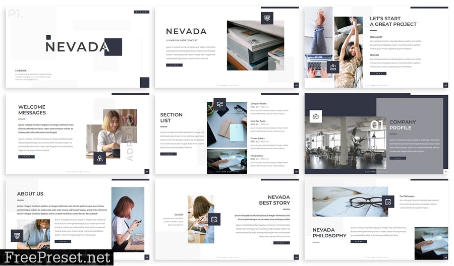 Nevada - Business Prensentation Template SU5K5HU