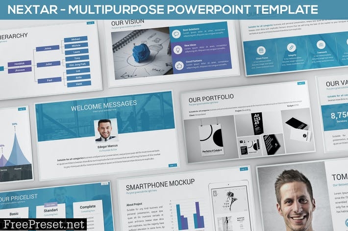 Nextar - Multipurpose Powerpoint Template N5HPSV