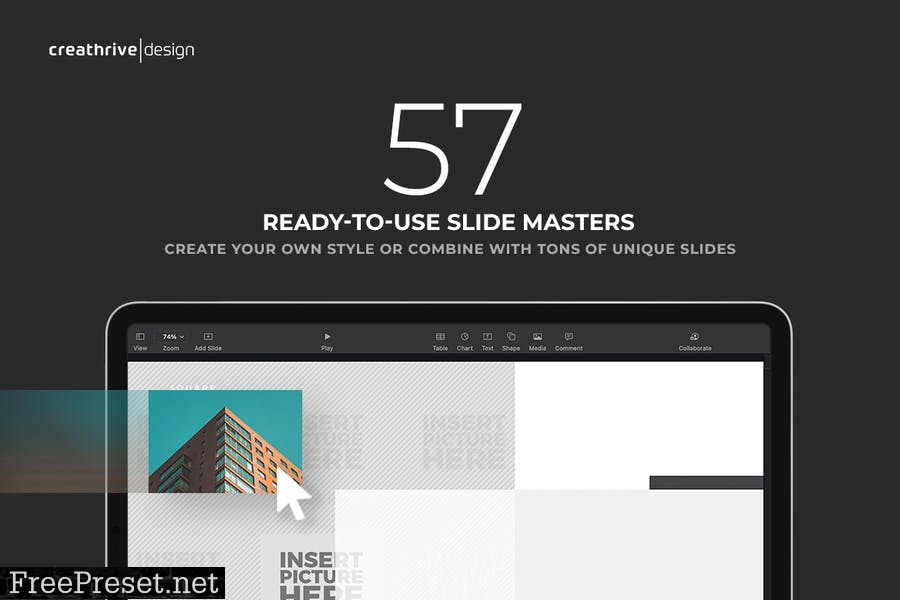 Night Animated PowerPoint Template EWQCE2X