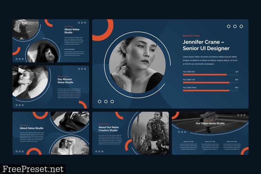 Noise - Creative PowerPoint Template MBRNBB9