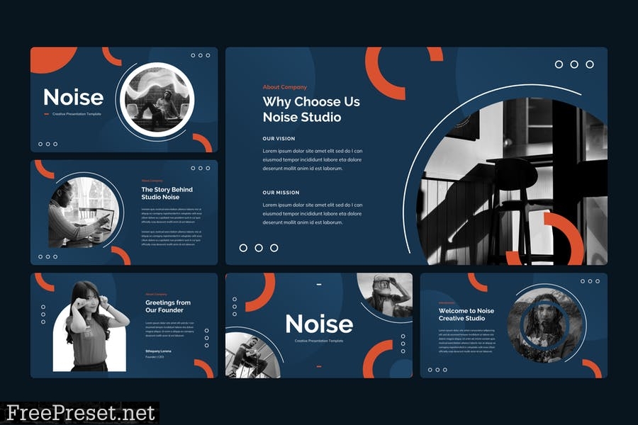 Noise - Creative PowerPoint Template MBRNBB9