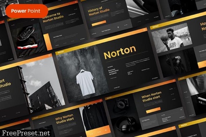 Norton – Business PowerPoint Template A22KNTH