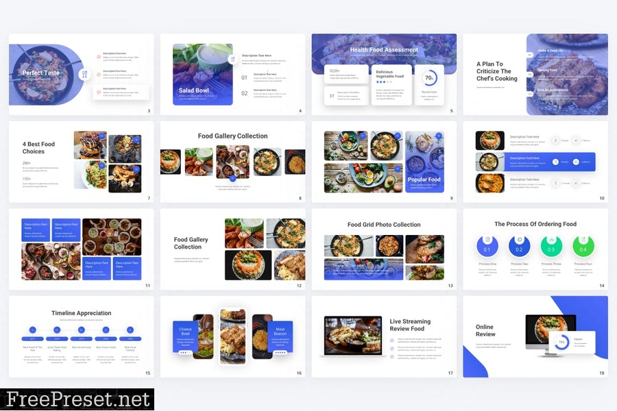 Nourisment Food PowerPoint Template 5A4QPGS