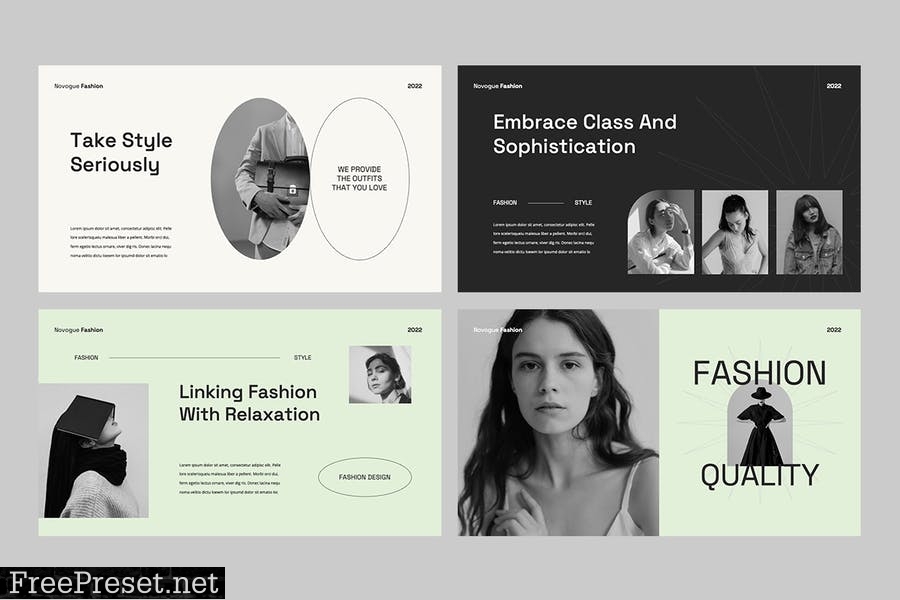 NOVOGUE - Fashion Brand Powerpoint ASHM8VA