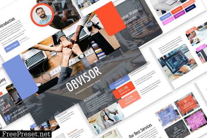 Obvisor - Business Template Prensentation SMFPSU9