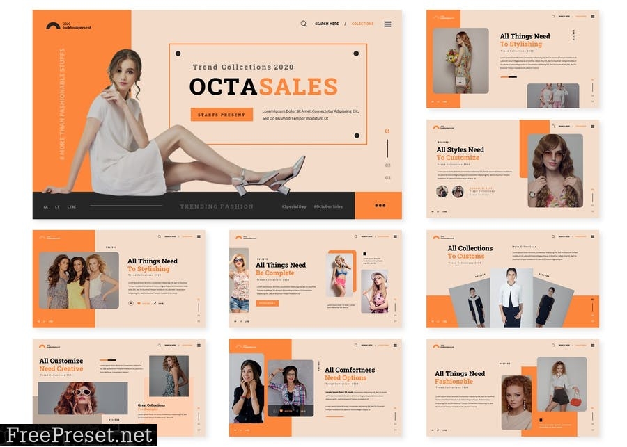 Octasales | Powerpoint, Keynote, Google Slides BA2FHPA