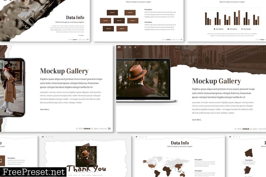 Oldstock Presentation Template XWTCJ8M