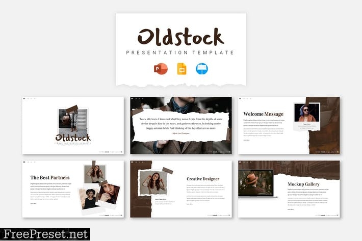 Oldstock Presentation Template XWTCJ8M