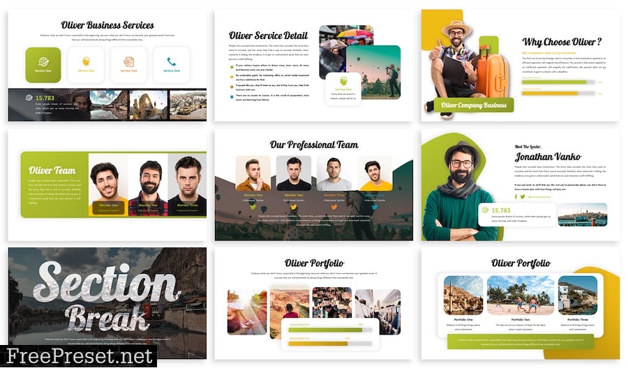 Oliver - Business Template Prensentation JUE3V2A