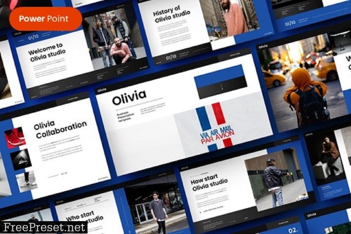 Olivia – Business PowerPoint Template CG9QNZB