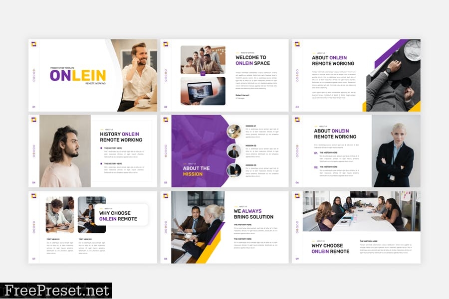 Onlein - Creative PowerPoint Template UUWVQG9