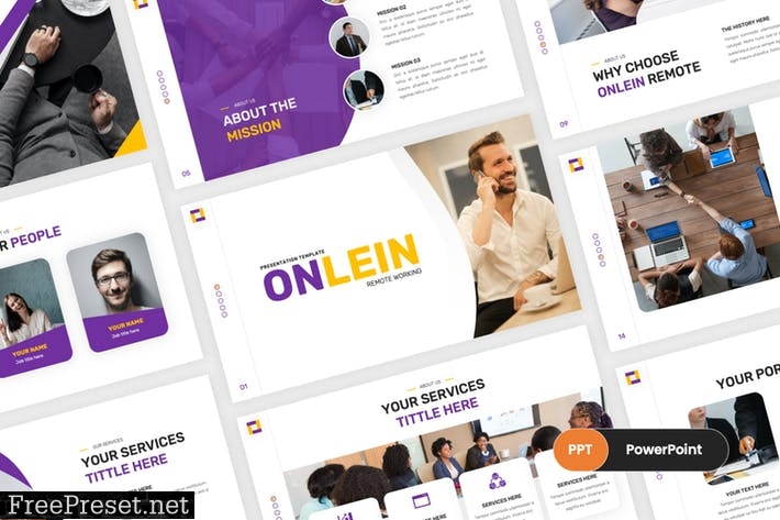 Onlein - Creative PowerPoint Template UUWVQG9