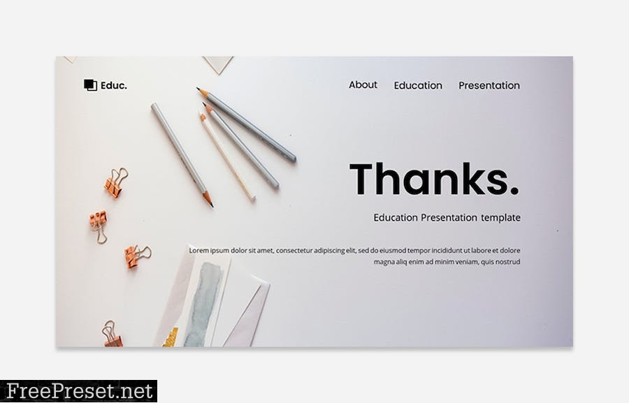 Online Education Course Powerpoint Template 286D3H8