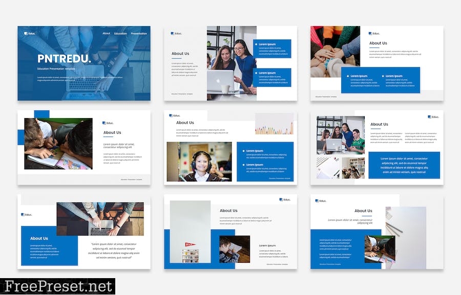 Online Education Course Powerpoint Template 286D3H8