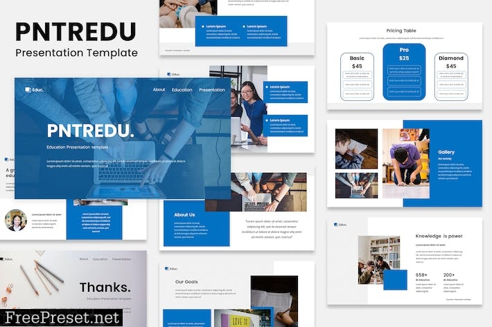 Online Education Course Powerpoint Template 286D3H8