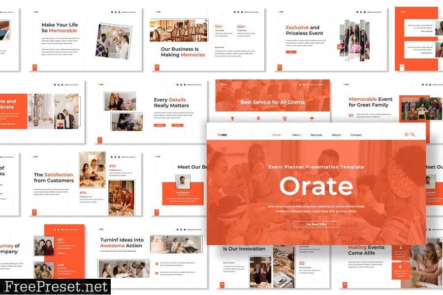 Orate - Event Planner Presentation Powerpoint LYXW3TS