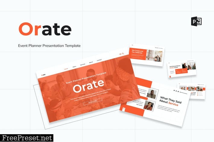 Orate - Event Planner Presentation Powerpoint LYXW3TS