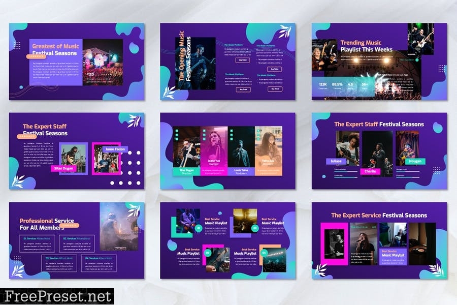 Orchase - Online Music Powerpoint Templates XWJTEJT