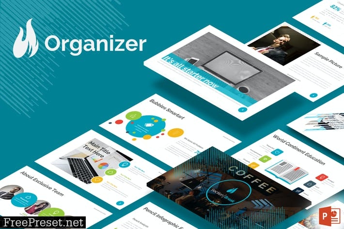 Organizer - Powerpoint Template MBFJJW