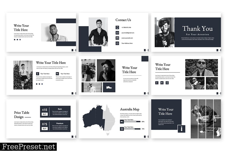 Orion - Clean Powerpoint Template 3LA95A9