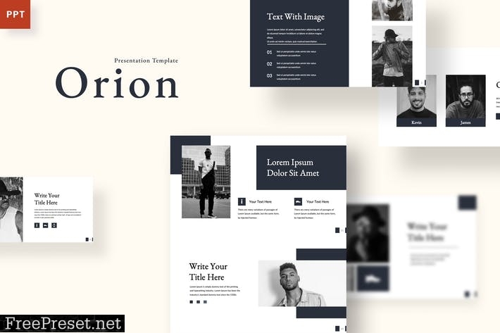 Orion - Clean Powerpoint Template 3LA95A9