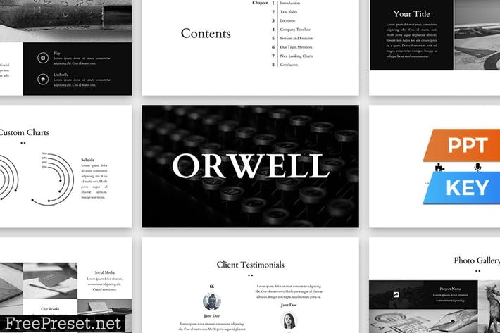 Orwell Presentation Template WWSL8V
