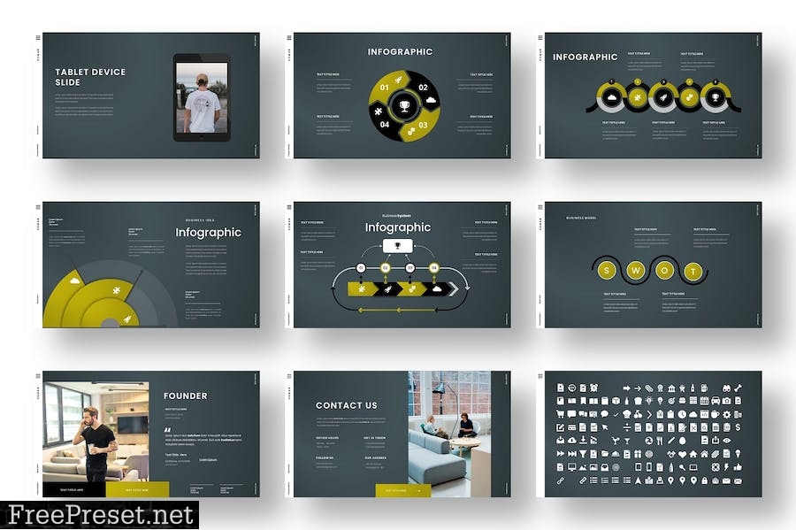 Osmar – Business PowerPoint Template HNY5LWM