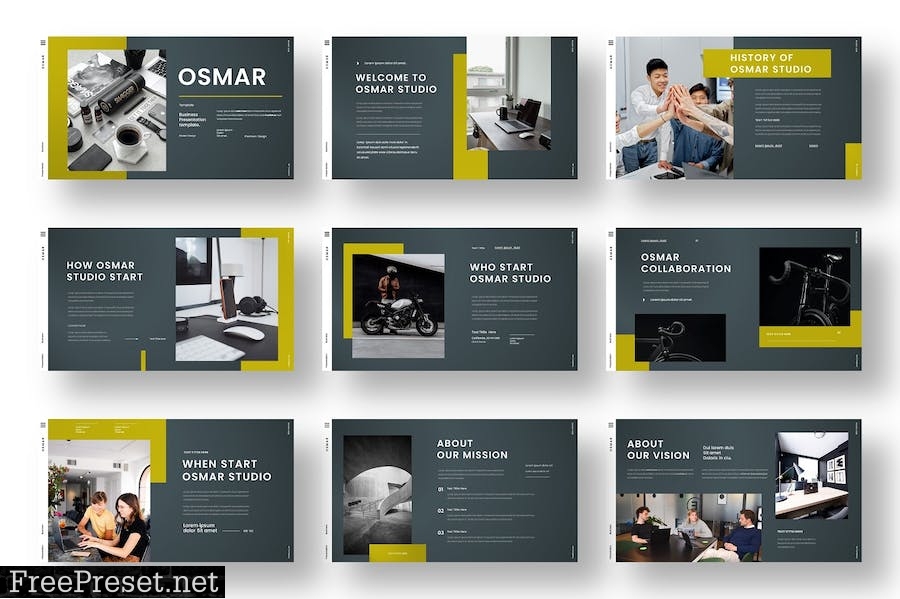 Osmar – Business PowerPoint Template HNY5LWM