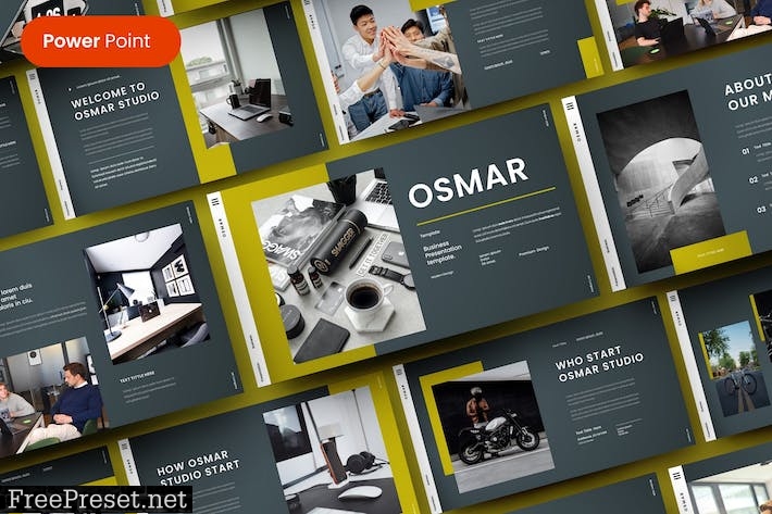 Osmar – Business PowerPoint Template HNY5LWM