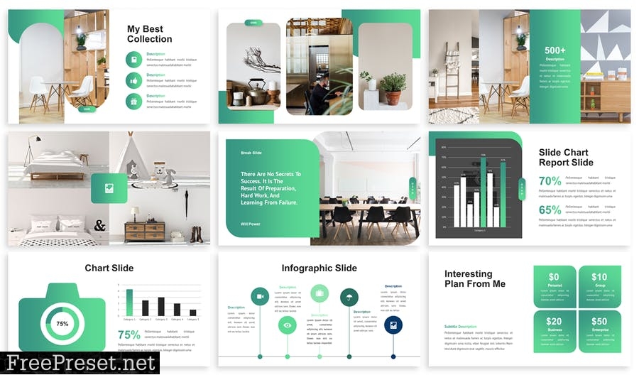 Osva - Business Powerpoint Template 22GDK6J