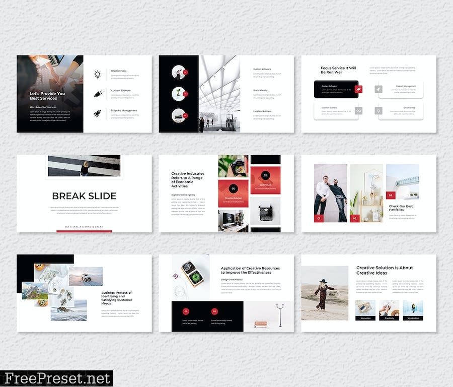 Outright – Creative Business PowerPoint Template 4Z5Q4QU