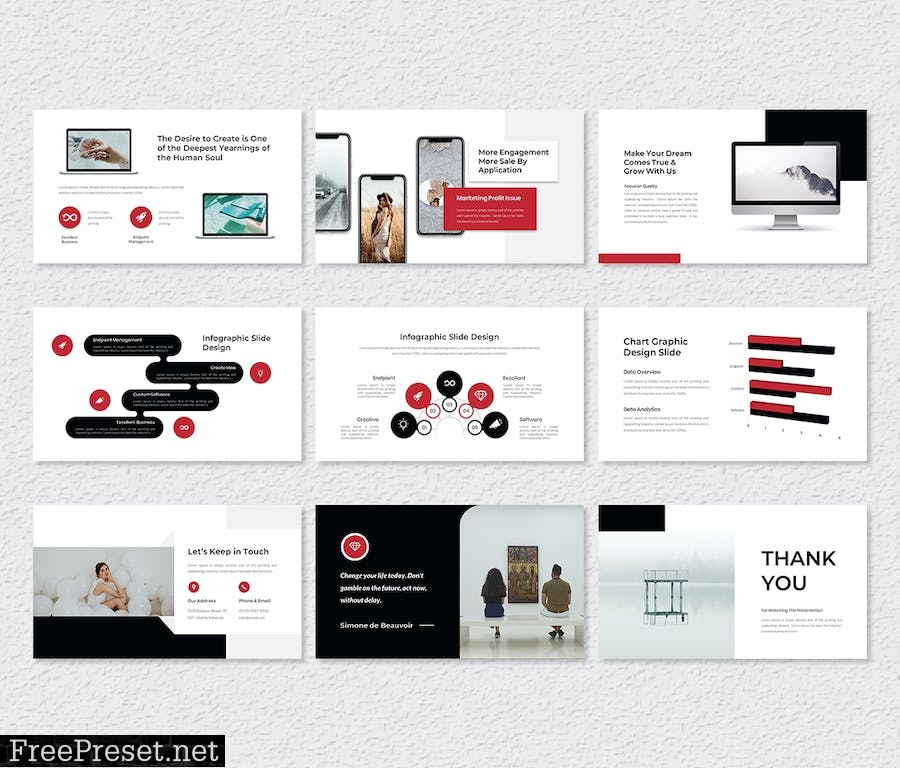 Outright – Creative Business PowerPoint Template 4Z5Q4QU